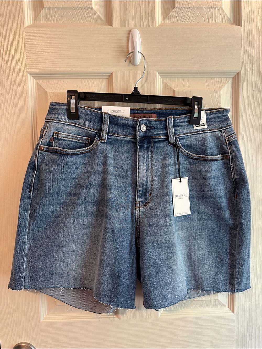 Judy Blue Light Wash High Waist Denim Shorts